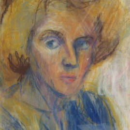 Autorretrato IV, 1978. Óleo pastel sobre cartón, 45 x 32 cm