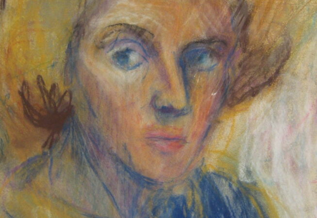 Autorretrato IV, 1978. Óleo pastel sobre cartón, 45 x 32 cm