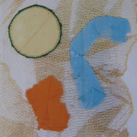 Sol en el desierto con reflejos azules y naranjas, 2003. Copia directa, 43 x 29 cm