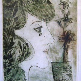 Encaje antiguo, 1973. 32 x 24 cm