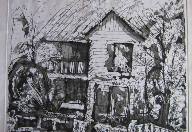 La casa embrujada, 1974. 41 x 46 cm