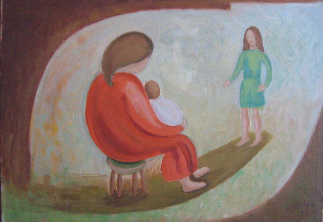 Madre, 1970. Óleo sobre lienzo, 50 x 70 cm.