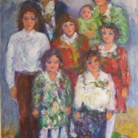 Una familia especial, 1992. Acrílico sobre lienzo, 130 x 90 cm