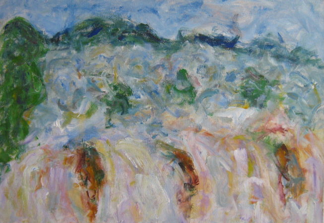 Cataratas I, 2004. Acrílico sobre lienzo, 50 x 70 cm