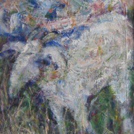 La cabra, 1990. Acrílico sobre lienzo, 75 x 60 cm