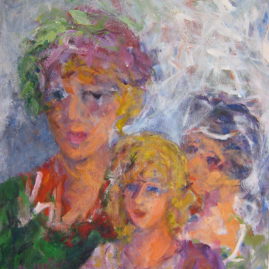 Las tres Marías, 1994. Acrílico sobre lienzo, 80 x 70 cm
