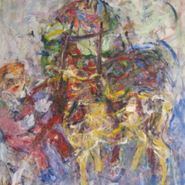 La calesita, 1994. Acrílico sobre lienzo, 120 x 110 cm