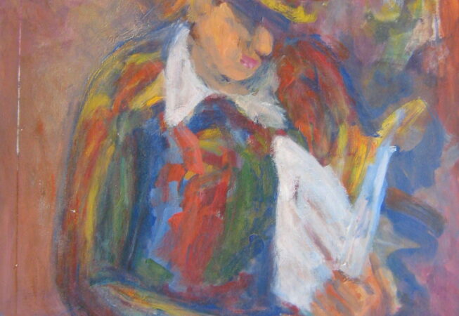 La carta, 1995. Acrílico sobre lienzo, 90 x 70 cm