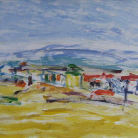 Playa, 1996. Óleo sobre lienzo, 30 x 40 cm