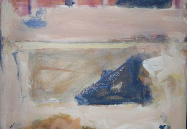 Construcción I, 2007. Acrílico sobre lienzo, 40 x 30 cm