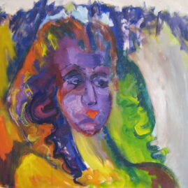 Morena, 1974. Óleo sobre lienzo, 70 x 100 cm.