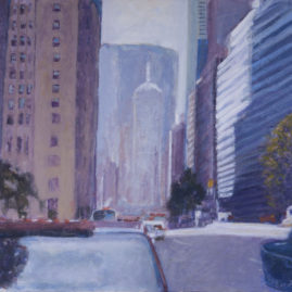 Calle de Nueva York Acrílico sobre lienzo 60 x 80 cm