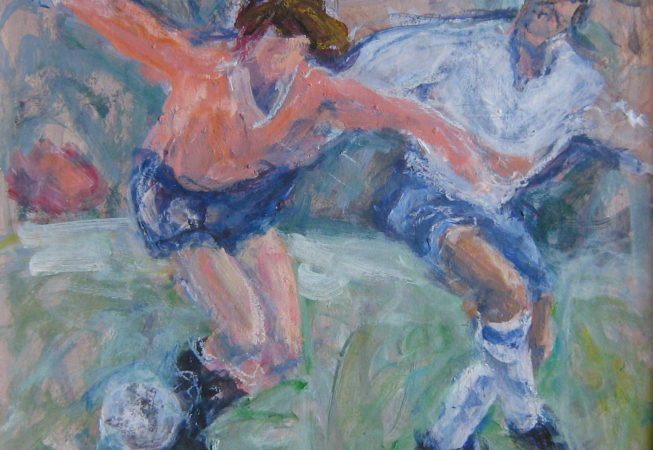 El pajaro, 1997. Acrílico sobre lienzo, 33 x 36 cm
